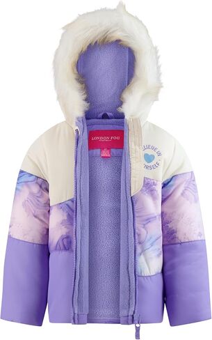 GIRLS ZIP-FRONT COLOR BLOCK JACKET AND OVERALL SNOW PANT in Saudi Arabia