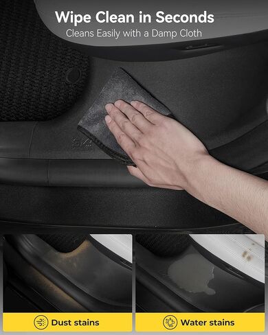 3W Tesla Model Y Juniper Door Sill Protector 2025 2026 أمامي وخلفي، مصد خلفي، واقي عتبة صندوق السيارة، واقي دخول الباب، غطاء مضاد للغبار، واقيات الحواف، الملحقات (ليست قياسية) in Kuwait