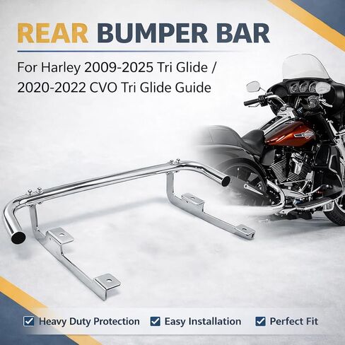 TOFR Trike قضيب التصادم الخلفي لـ Harley 2009-2025 Tri Glide لـ 2020-2022 CVO Tri Glide Guide in Kuwait