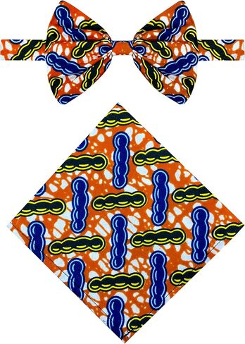 SHENBOLEN African Wax Print Fabric Men's Bow Ankara Tie in Saudi Arabia