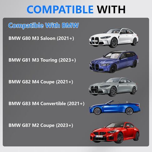 ألواح ألومنيوم قوس العجلة/طقم بطانة أمامية معززة لسيارة BMW G80 M3 الصالون (2021+)، G81 M3 Touring (2023+)، G82 M4 كوبيه (2021+)، G83 M4 المكشوفة (2021+)، G87 M2 كوبيه (2023+) in Kuwait