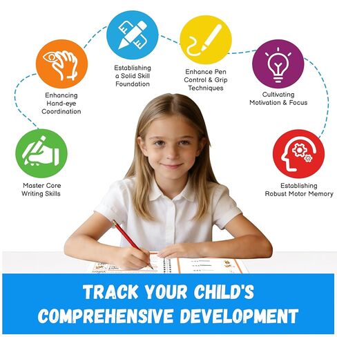 ممارسة الكتابة المخددة السحرية للأعمار من 3 إلى 8 سنوات، ممارسة الكتابة اليدوية المخددة للأطفال، كتاب الكتابة اليدوية القابل لإعادة الاستخدام، أنشطة التعلم لمرحلة ما قبل المدرسة لتتبع الحروف والأرقام، هدايا لصبي يبلغ من العمر 3 سنوات in Kuwait