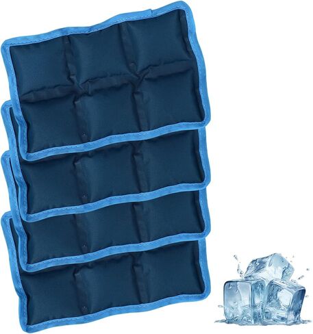 4pcs Lunch Box Ice Packs, Long Lasting Reusable Lunch Box Freezer Packs Blocks Cool Bag Practical Cooler Accessories for Outdoor Hiking Camping Fishing (Purple) in Saudi Arabia