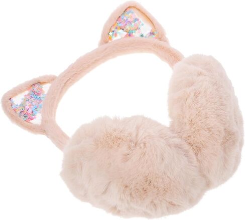 Hemoton Plush Ear Muffs Winter Warm Earmuffs Foldable Thermal Ear Covers for Boys Beige One Size 3-12 Years Outdoor Cold Weather Protection in Saudi Arabia