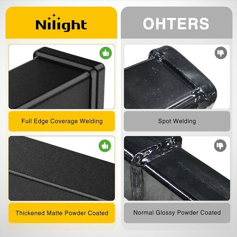 موسع وصلة المقطورة من Nilight يتكيف مع جهاز استقبال 1-1/4 بوصة إلى 2 بوصة، ارتفاع أو قطرة 4-1/4 بوصة مع مشبك صامولة الترباس 350 رطل TW قابل للتعديل يمتد 7.5 بوصة و9.5 بوصة طول مطلي بمسحوق أسود غير لامع in Kuwait