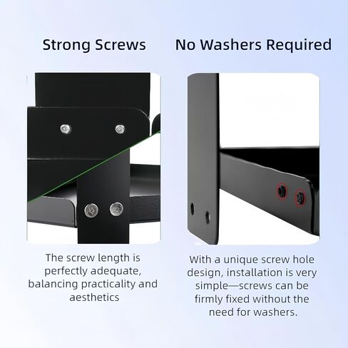 Office Cubicle Shelf Storage Organizer Accessories Height Adjustable Cubicle Corner Shelf with Hooks (Black, Double Layer) in Saudi Arabia