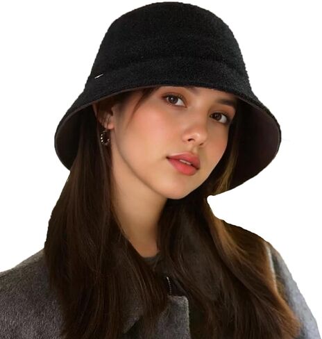Women's Winter Thickened Fisherman's Hat 1920s Vintage Elegant Cloche Hat Fashionable Wide-Brimmed Warm Hat in Saudi Arabia
