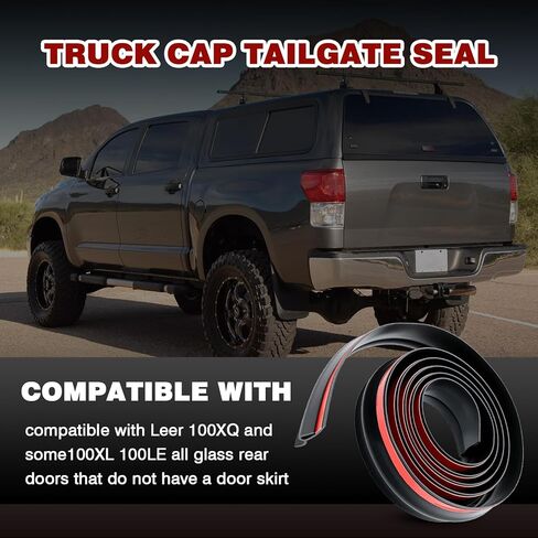 سدادة الباب الخلفي لغطاء الشاحنة متوافقة مع غطاء شاحنة Leer 100XQ وsome100XL 100LE جميع السدادات السفلية للباب الخلفي الزجاجي - استبدال 65 بوصة 82792 in Kuwait