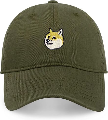 Doge Memes Shiba Inu Dog Dad Hats Doge Coin Meme Original Design Baseball Caps Funny Hats for Men Women Teens Unisex in Kuwait