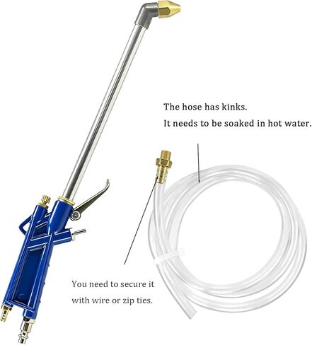 مسدس نفخ الهواء مع خرطوم بطول 3.55 قدم - مسدس تنظيف المحرك عالي الضغط للضواغط، أداة رش إزالة الشحوم للتنظيف in Kuwait