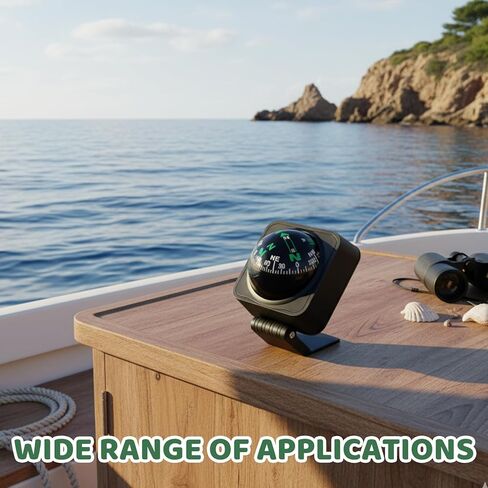 Car Compass Dashboard, Reliable Navigation Assistant for Vehicles, Durable Plastic Construction, Easy Installation, Enhanced Directional Guidance for Various Driving Conditions in Kuwait