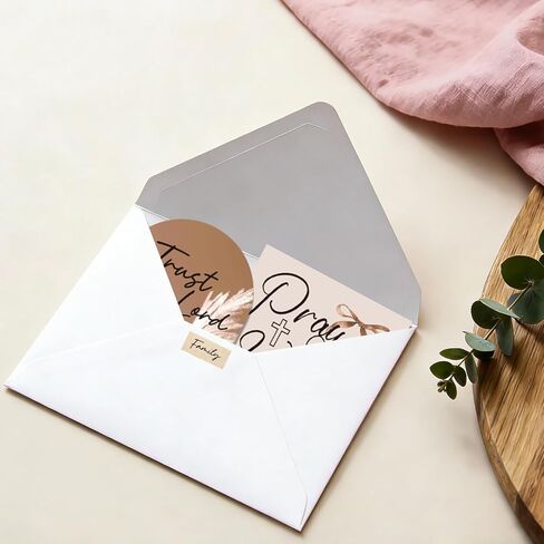 247Pcs Brown Coquete Prayer Board Kit Christian Gift for Mother's Day Gift Pray for Envelope Set Bible Verse Quotes Prayer Board Supplies DIY Wall Art for Living Room Office(Not Including Board) in Saudi Arabia