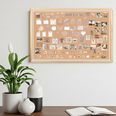 247Pcs Brown Coquete Prayer Board Kit Christian Gift for Mother's Day Gift Pray for Envelope Set Bible Verse Quotes Prayer Board Supplies DIY Wall Art for Living Room Office(Not Including Board) in Saudi Arabia
