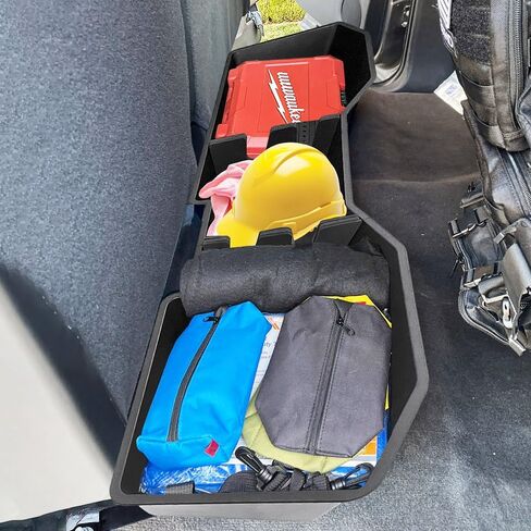 Car Underseat Storage Box Fitment for Chevy Silverado/GMC Sierra 1500 2500HD 3500HD (2007-2018 4-Door Models) in Saudi Arabia