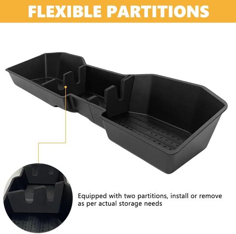 Car Underseat Storage Box Fitment for Chevy Silverado/GMC Sierra 1500 2500HD 3500HD (2007-2018 4-Door Models) in Saudi Arabia
