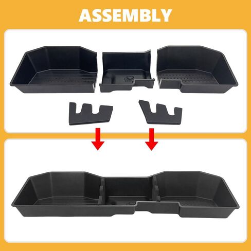 Car Underseat Storage Box Fitment for Chevy Silverado/GMC Sierra 1500 2500HD 3500HD (2007-2018 4-Door Models) in Saudi Arabia