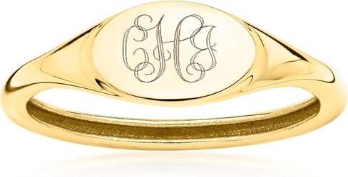 Ross-Simons Italian 10kt Yellow Gold Personalized Signet Ring in Saudi Arabia