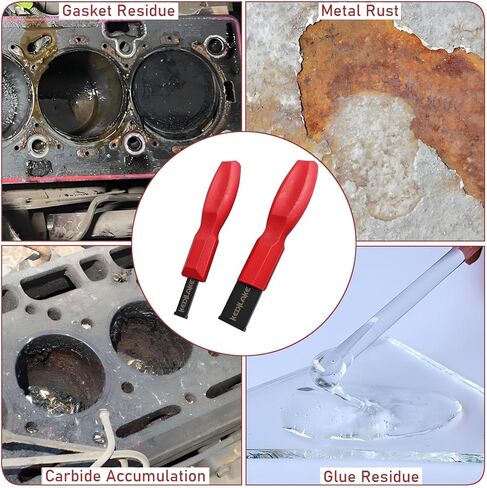 Carbide Scraper，Super Carbide Gasket Scraper Set for Metal & Automotive - 1-1/4" & 5/8" Tungsten Tip Scrapers - Removes Gasket Residue, Carbon Build-Up, Rust & Cleans Disc Brake Caliper Slides in Saudi Arabia
