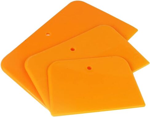 15pcs Body Filler Spreader, Hard Plastic 4/5/6 Inch Reusable Plastic Spreader Tool for Automotive Body Applying Fillers, Car Bodys Filler Spreader Tools(Color:Orange) in Saudi Arabia