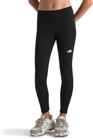 بنطال ضيق مرن للفتيات من The North Face - بنطال رياضي مسامي للأطفال، نسيج ماص للرطوبة، حزام خصر عريض in Kuwait