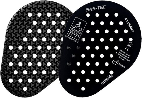SAS-TEC SC-1/SB2air CE المستوى 2 حشوات حماية المفاصل (زوج) - وسادات درع مرنة لزجة رفيعة لسترات الدراجات النارية، معدات ADV، موتوكروس والاستخدامات الرياضية المتعددة | الكتف أو الكوع أو الركبة أو الورك | جودريفز™ in Saudi Arabia