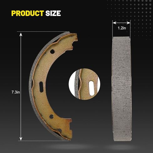 17868B Rear Parking Brake Shoes Set Compatible with Nissan Titan Armada Pathfinder 2004-2015 Infiniti QX56 2004-2010 - Replaces BS868 B868 868PG Z868 156847 in Saudi Arabia