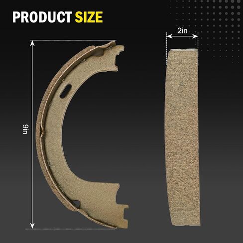 مجموعة أحذية فرامل ركن السيارة الخلفية 17752B متوافقة مع Ford Expedition F-250 F-150 1997-2008 لينكولن تاون كار مارك LT Navigator 1998-2011 - يستبدل BS752 S752 752PG Z752 B752 in Saudi Arabia