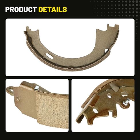 مجموعة أحذية فرامل ركن السيارة الخلفية 17752B متوافقة مع Ford Expedition F-250 F-150 1997-2008 لينكولن تاون كار مارك LT Navigator 1998-2011 - يستبدل BS752 S752 752PG Z752 B752 in Saudi Arabia