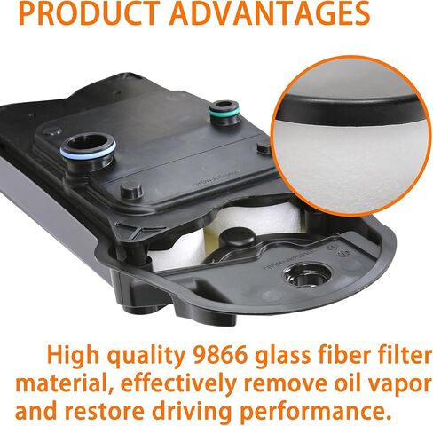 Crankcase CCV Filter Breather Vent Element Replacement for Ram 2500 3500 4500 5500 6.7L & More, Replaces# CV52001, 68002433AA, 68002433AB in Kuwait