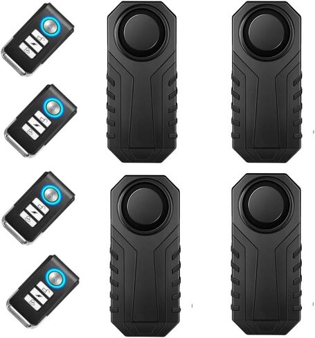 Japard Loudest 113dB Bike Alarm with Remote, Wireless Anti-Theft Vibration Motion Sensor, IP55 Waterproof Bicycle Motorcycle Bell, KS-SF22R in Saudi Arabia