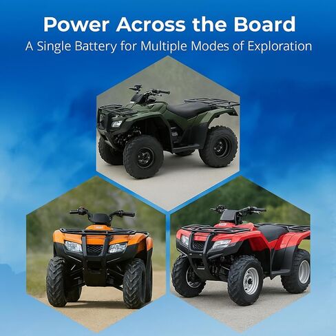 12V 10Ah YTX12-BS Replacement for Honda Recon 250 Battery - Compatible with Honda TRX250 Battery TRX 250 Fourtrax - 12 Volt 10 Amp ATV Batteries AGM SLA in Saudi Arabia