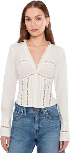 Free People Womens Frankie Corset Long Sleeve Top in Saudi Arabia