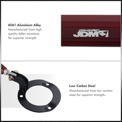 موزعي AJP JDM Sport تعليق أمامي علوي باستخدام الحاسب الآلي البليت الألومنيوم برج تبختر شريط التعادل هدفين قضيب استقرار الذراع الأحمر متوافق/استبدال لميركوري كوغار 1999 2000 2001 2002 99 00 01 02 in Kuwait