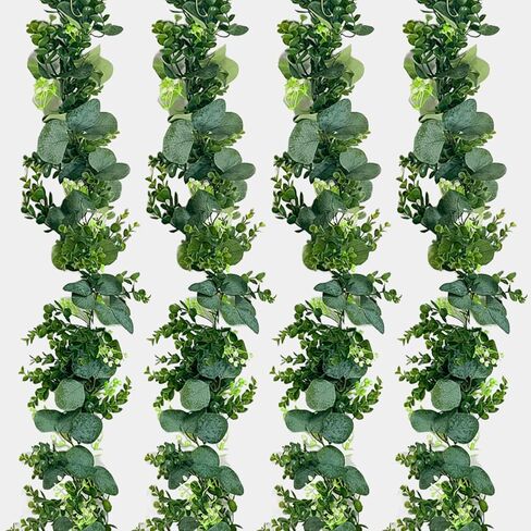 2 Pack Artificial Vines for Room Decor Aesthetic,Fake Ivy Wreath Green Hanging Plants,Faux Greenery Leaves Garland for Home Decor Living Room Kitchen Bedroom Wall Decorations (with Fruit) in Saudi Arabia