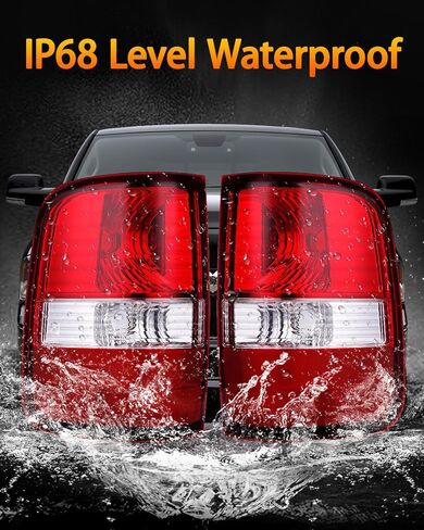 OKLPF Rear Brake Tail Light Compatible With 2004 2005 2006 2007 2008 Ford F150 F-150 Replacement Red Taillight Assembly,Includes a Luxurious Box,Driver and Passenger Side in Kuwait