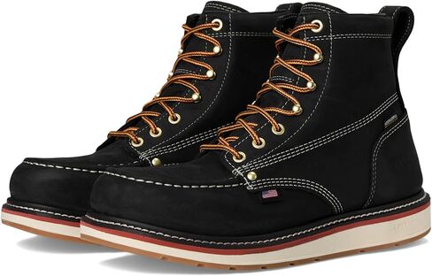 KEEN Utility Mens Liberty 6" Waterproof Boots (Carbon Toe), Black/Gum 12 Medium in Saudi Arabia