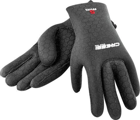 Cressi High Stretch Gloves, Black, 3.5 mm, XL in Saudi Arabia