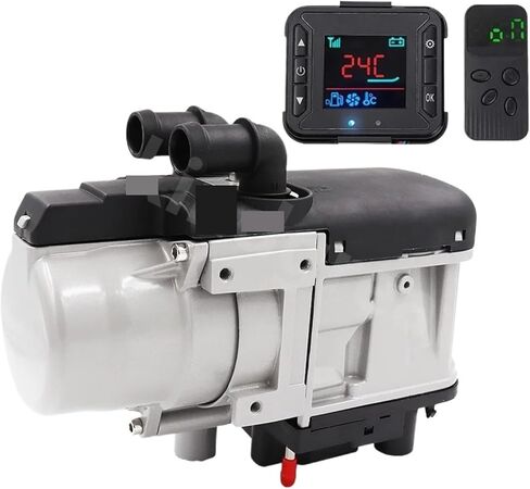 12 فولت 6KW الديزل المزدوج الوضع التسخين الوقود السائل سخان LCD التبديل وقوف السيارات جهاز التدفئة للشاحنات فان سيارة in Kuwait
