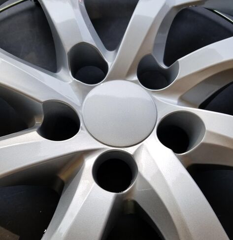 Set of 4 – 16" Replica Wheel Covers Hubcaps for 2017-2019 Toyota Corolla | 8 Split-Spoke Silver | Snap-On ABS | Hollander 61181 | Part # 52816S in Saudi Arabia