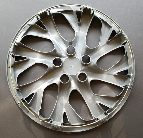 Set of 4 – 16" Replica Wheel Covers Hubcaps for 2017-2019 Toyota Corolla | 8 Split-Spoke Silver | Snap-On ABS | Hollander 61181 | Part # 52816S in Saudi Arabia