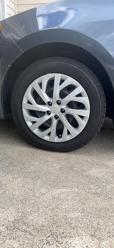 Set of 4 – 16" Replica Wheel Covers Hubcaps for 2017-2019 Toyota Corolla | 8 Split-Spoke Silver | Snap-On ABS | Hollander 61181 | Part # 52816S in Saudi Arabia