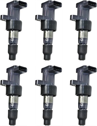 مجموعة ملفات الإشعال المكافئة مكونة من 6 قطع تناسب جاكوار S-Type 3.0L V6 2003-2008 (تطبيق متوافق مع OE رقم 1X43-12029-AB) in Kuwait