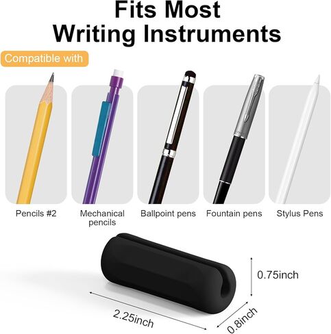 Weighted Pencil Grips 4 Pack, 1 oz Silicone Handwriting Aids for Kids & Adults, Writing Support for Dysgraphia, Autism, ADHD, Arthritis, Tremors, Grip Strength & Fine Motor Skills in Saudi Arabia