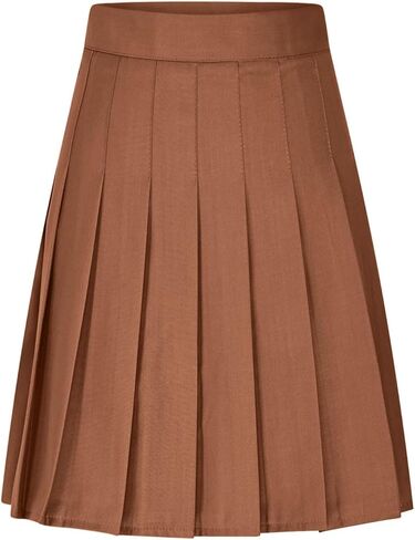 Women's Pleated Tennis Skirts High Waisted A-line Knee Length Skirt School Uniform Athletic Golf Skirts with Shorts in Saudi Arabia