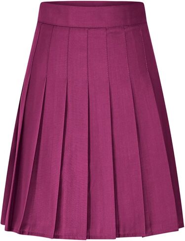 Women's Pleated Tennis Skirts High Waisted A-line Knee Length Skirt School Uniform Athletic Golf Skirts with Shorts in Saudi Arabia