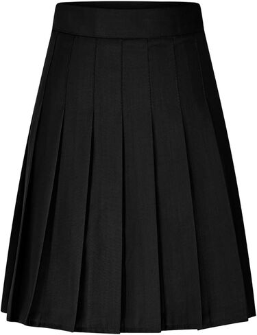Women's Pleated Tennis Skirts High Waisted A-line Knee Length Skirt School Uniform Athletic Golf Skirts with Shorts in Saudi Arabia