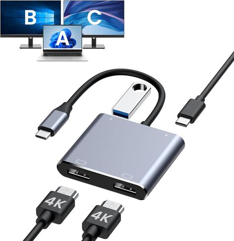 USB C إلى محول HDMI ، 4K USB C HUB مع 100W PD in Kuwait
