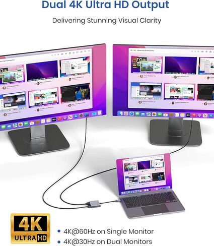 USB C إلى محول HDMI ، 4K USB C HUB مع 100W PD in Kuwait