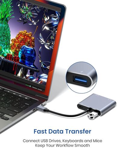 USB C إلى محول HDMI ، 4K USB C HUB مع 100W PD in Kuwait