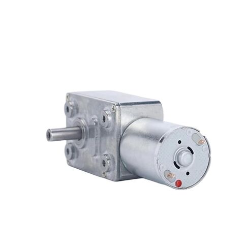 JGY370 Reversible Worm Gear Motor, High Torque Speed Reducer, Double Shaft, Metal Construction, 6V/12V/24V DC, 6-150 RPM, Copper Coil (6RPM 6V) in Saudi Arabia